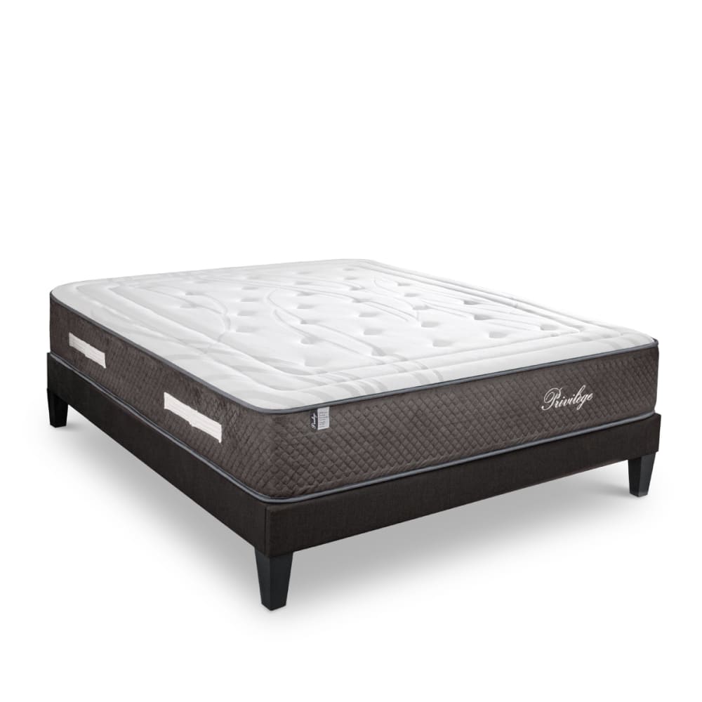 Ensemble    Matelas Ressorts  + Sommier Bois 140x190 cm
