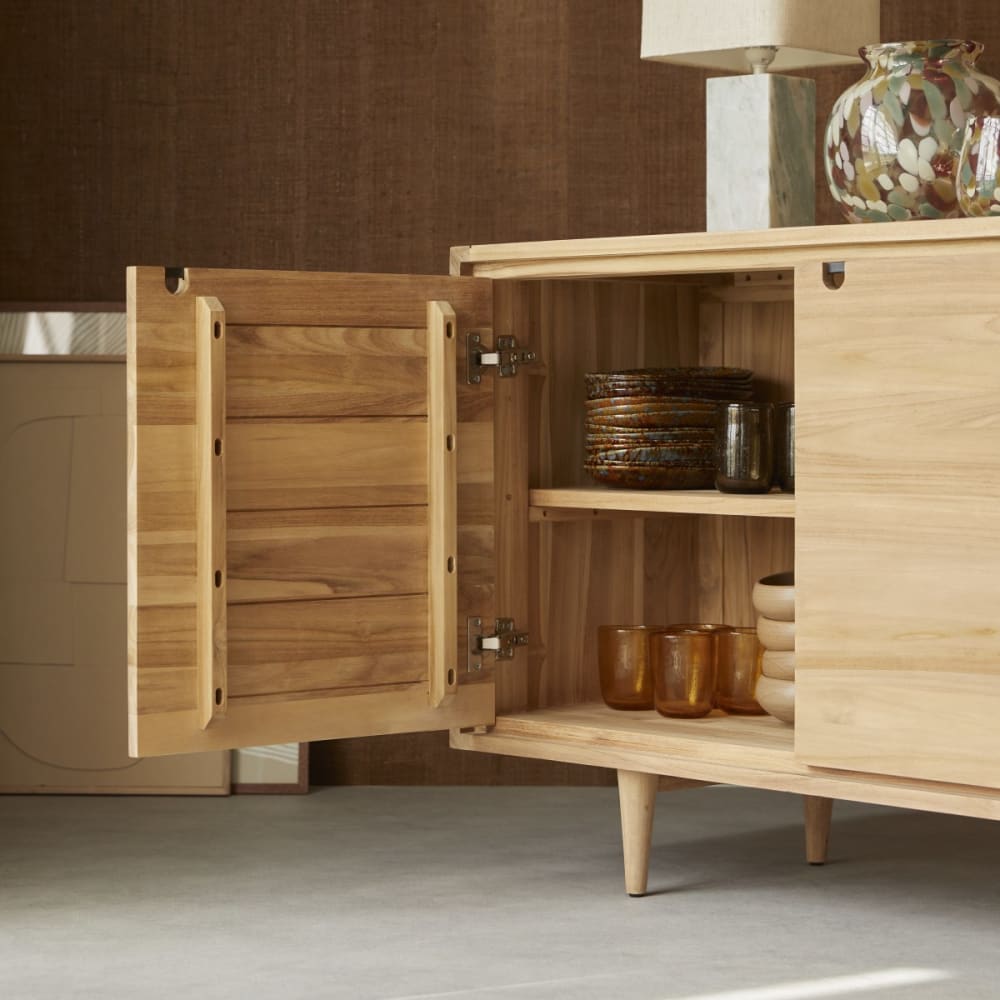 Buffet aus massivem Teakholz 145 cm - Maisons Du Monde