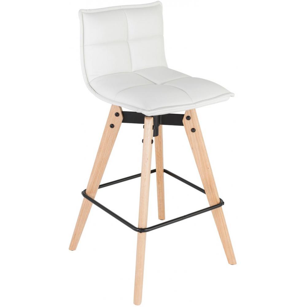 chaise de bar blanche