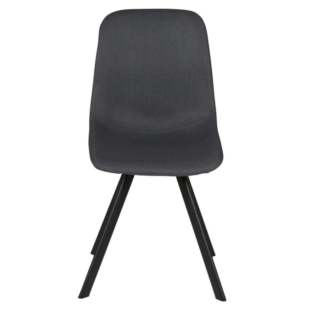chaise en tissu gris