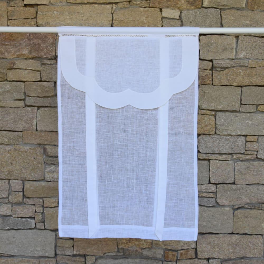 Estor de lino blanco 45 X 70 cm