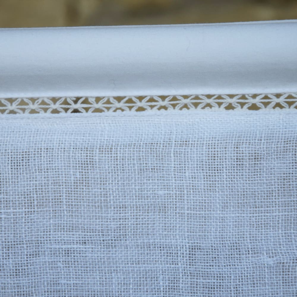 Tenda in lino bianca 53X160 CM - Maison d'été
