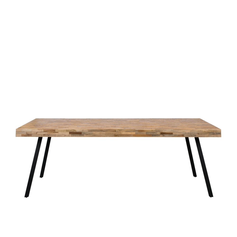 Table 220x100cm en bois beige Table 220x100cm en bois beige