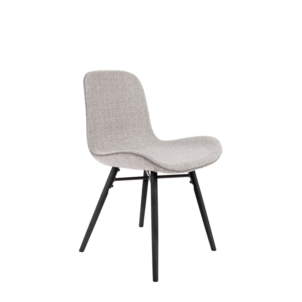 chaise en tissu gris