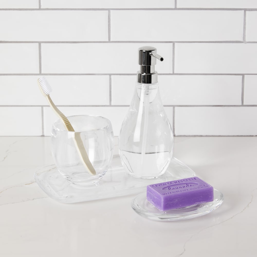 Verre à dents, gobelet en acrylique transparent - Maisons du Monde
