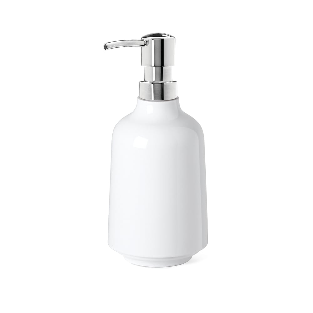 Umbra Pompe à savon Step en mélamine 385ml blanc style contemporain - Pvc - Poly Chlorure De Vinyle