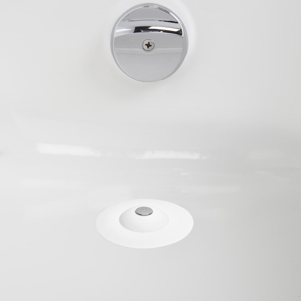 Bonde de baignoire ou douche, avec filtre à cheveux, blanc - Maisons du Monde