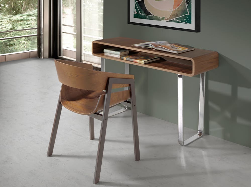Consola nogal con almacenaje - Maisons du Monde