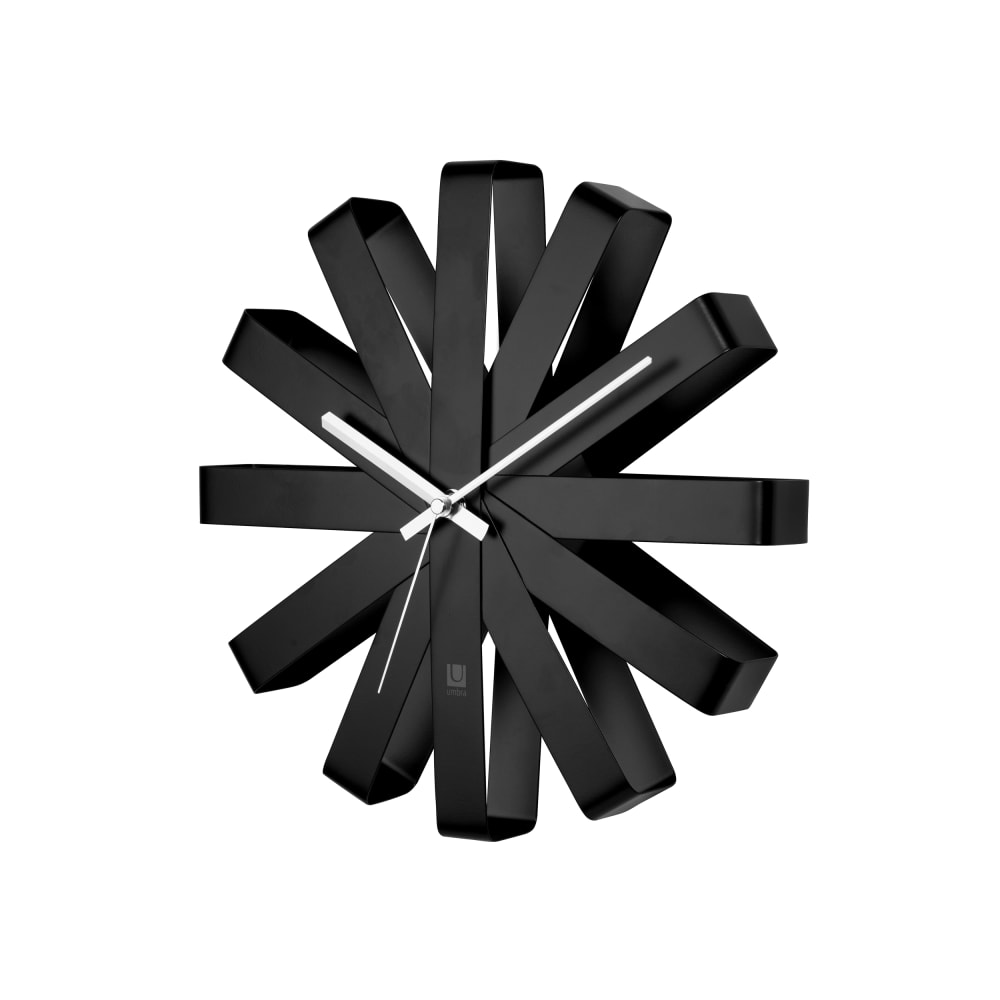 Horloge murale silencieuse en métal coloris noir - Maisons du Monde