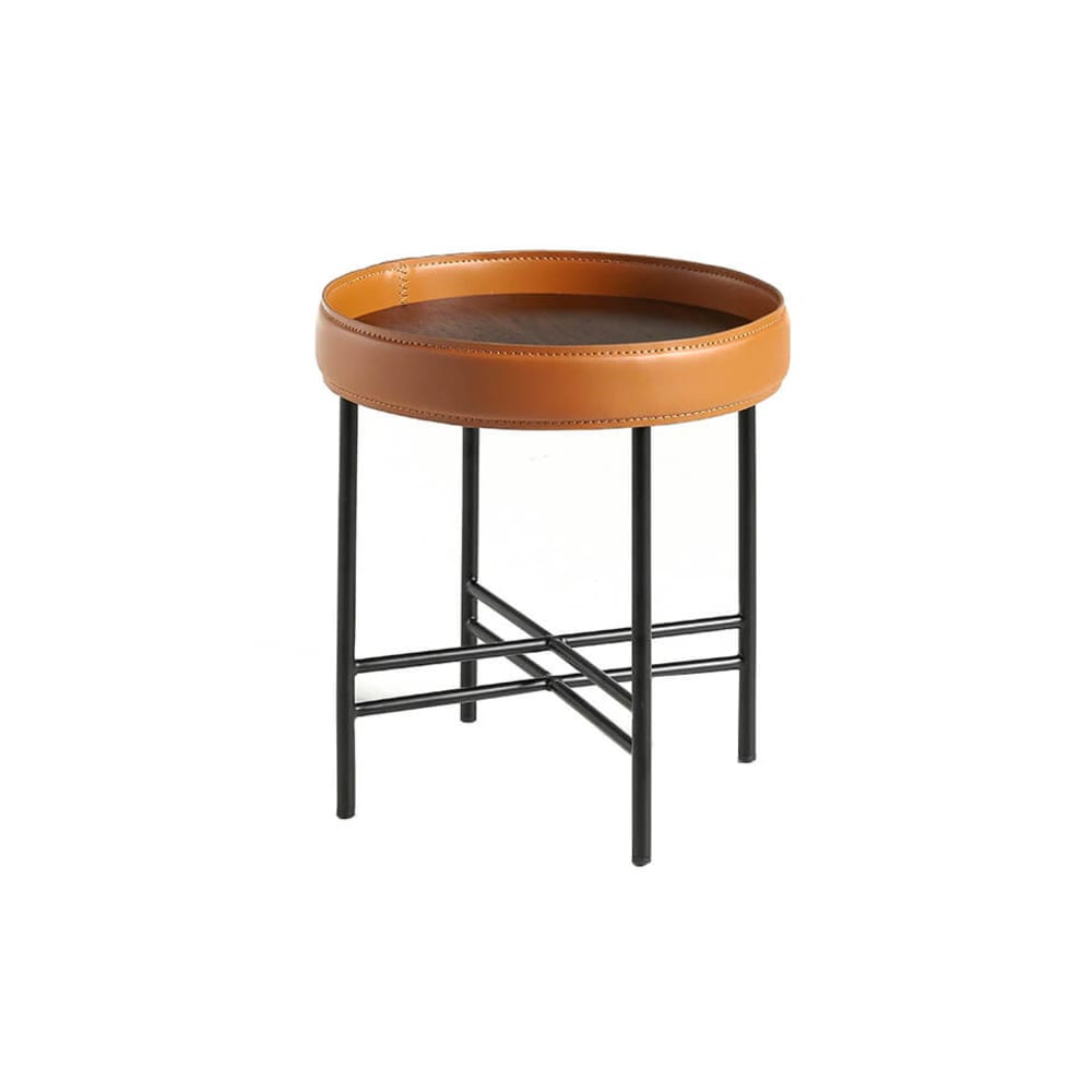 Table d'appoint bois - cognac