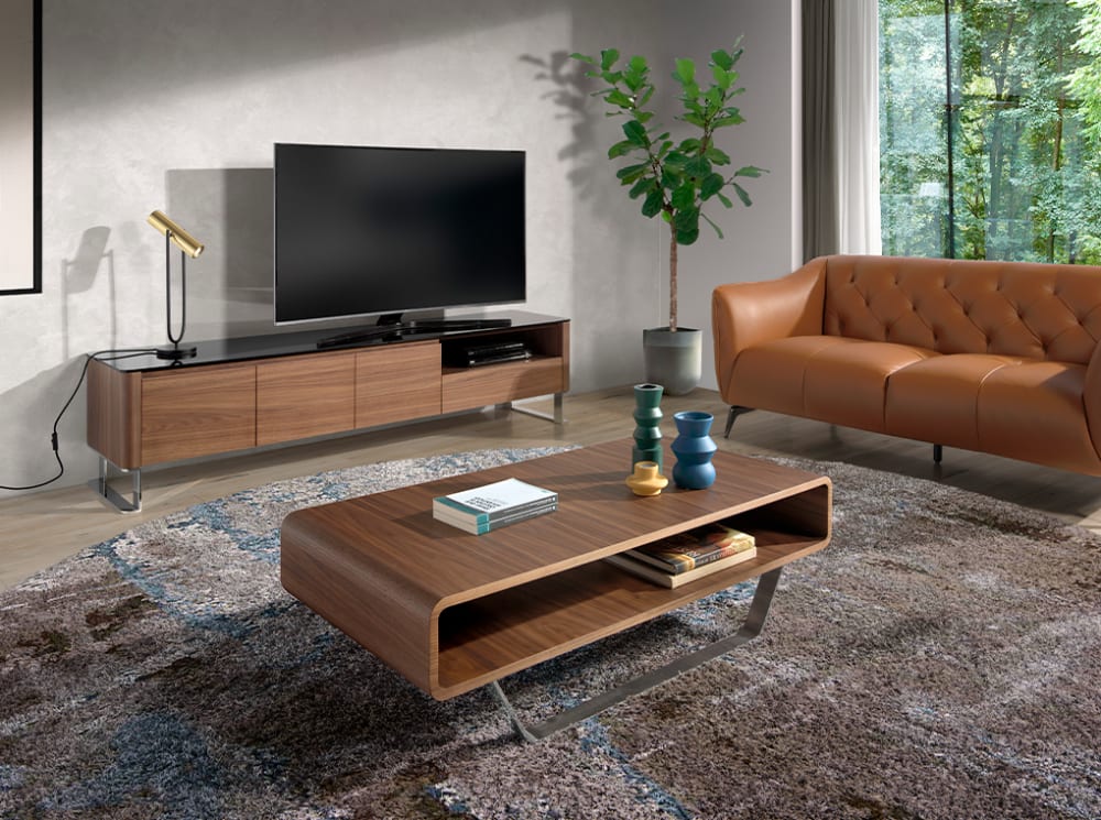 Mesa centro madera nogal revistero - Maisons du Monde