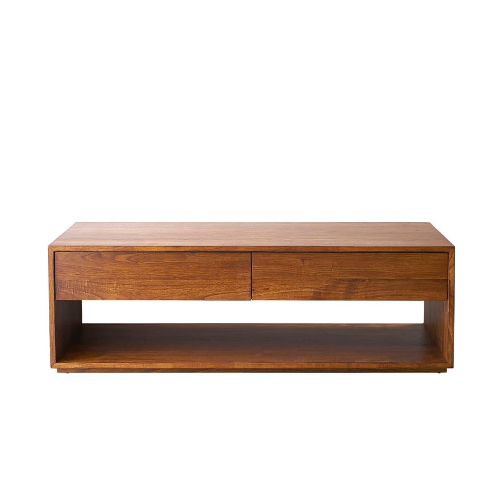 Couchtisch mit 4 Schubladen in Nussbaum-Finish - Maisons Du Monde
