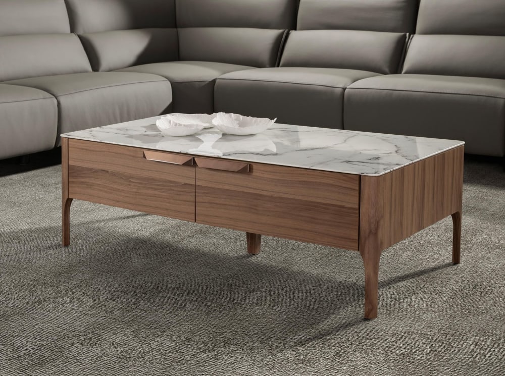 Table basse effet bois noyer - Maisons du Monde