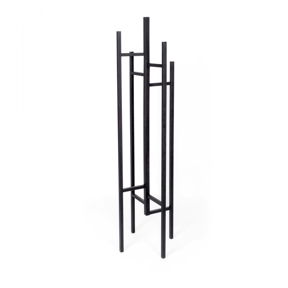 Porte-manteaux design bois massif - Noir