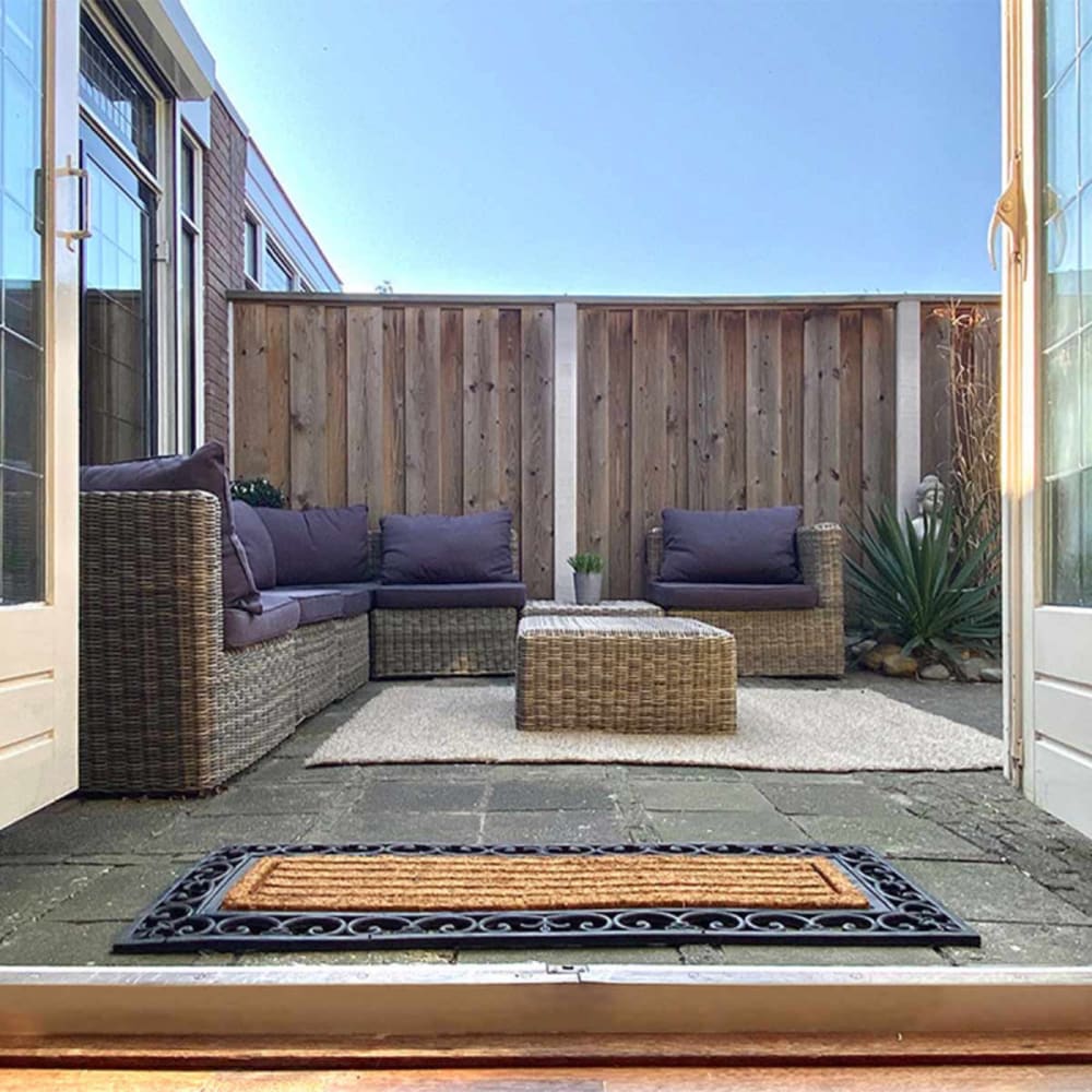 Paillasson en coco et caoutchouc 120x45 - Maisons du Monde