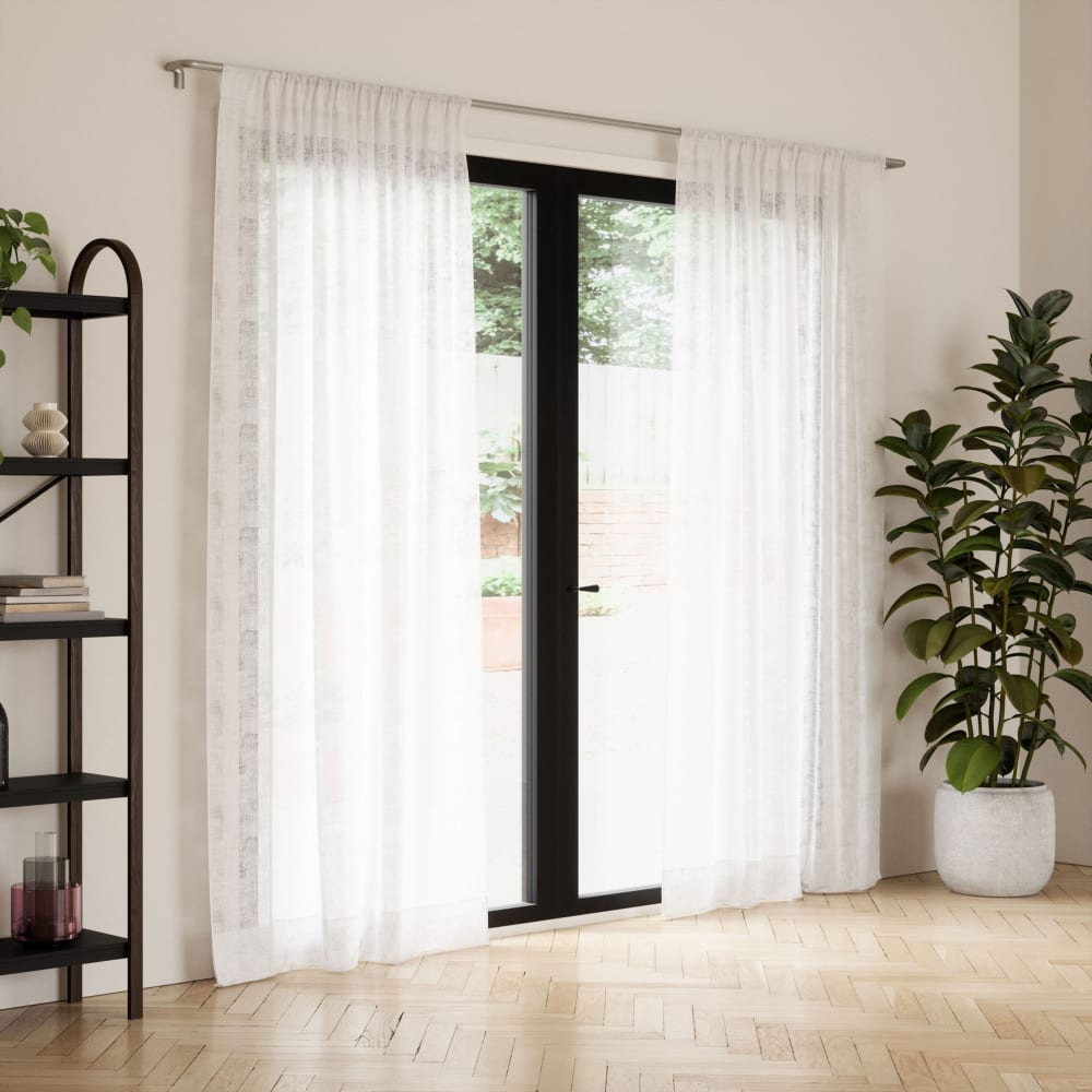 Umbra Verdunkelungsstange ext. von 223 bis 366cm D19mm style modern Silber Metall