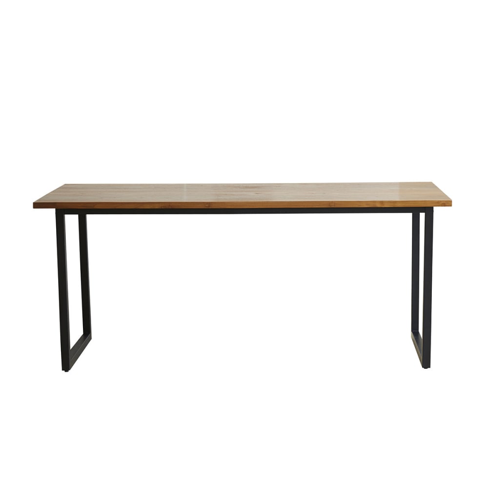 Table en teck massif et métal 8 pers. - Maisons du Monde