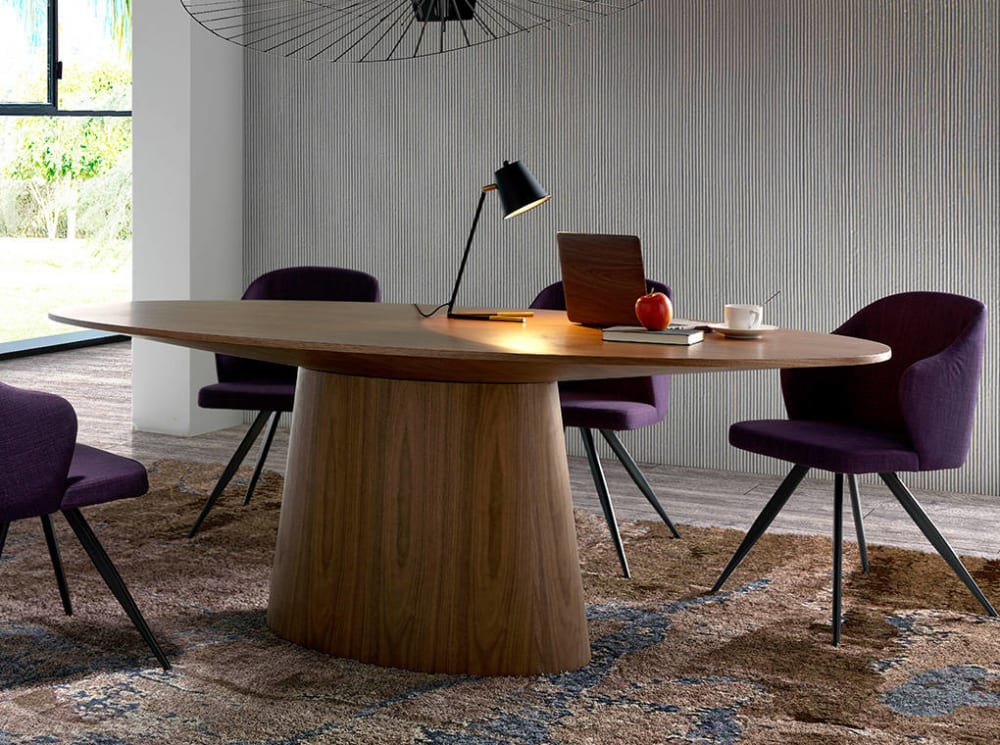 Mesa comedor ovalada nogal - Maisons du Monde