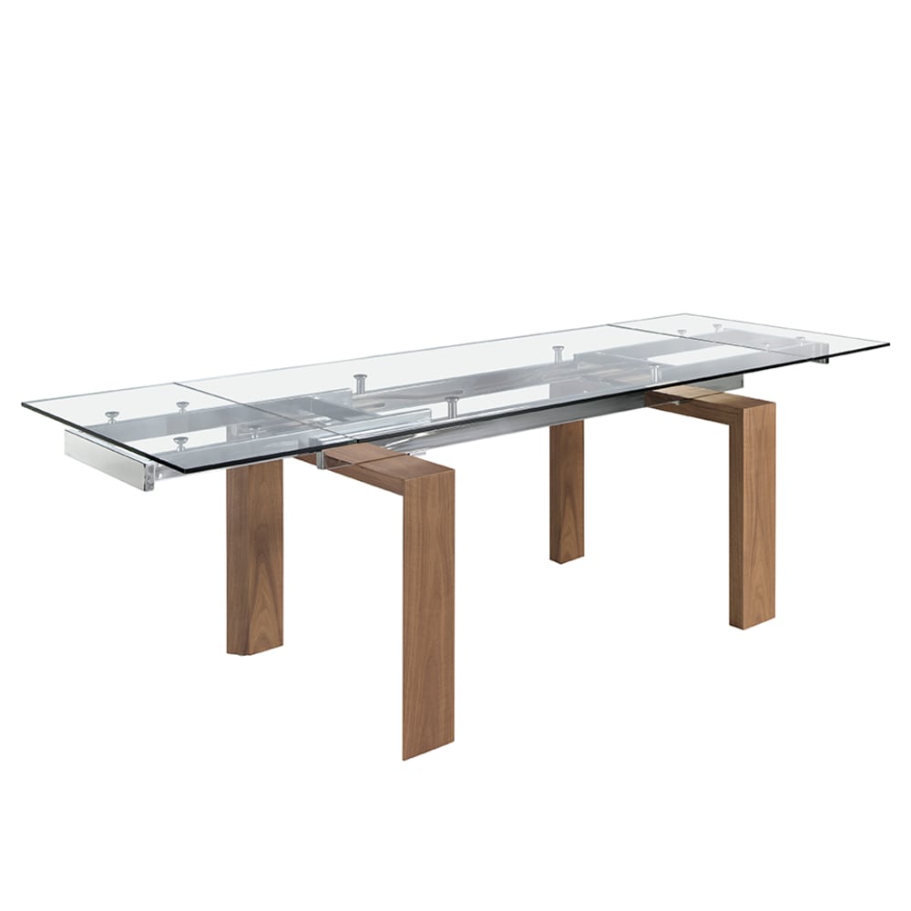 Table à manger extensible - noyer