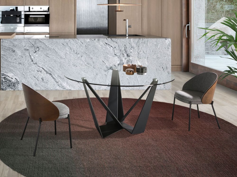 Mesa comedor redonda cristal - Maisons du Monde