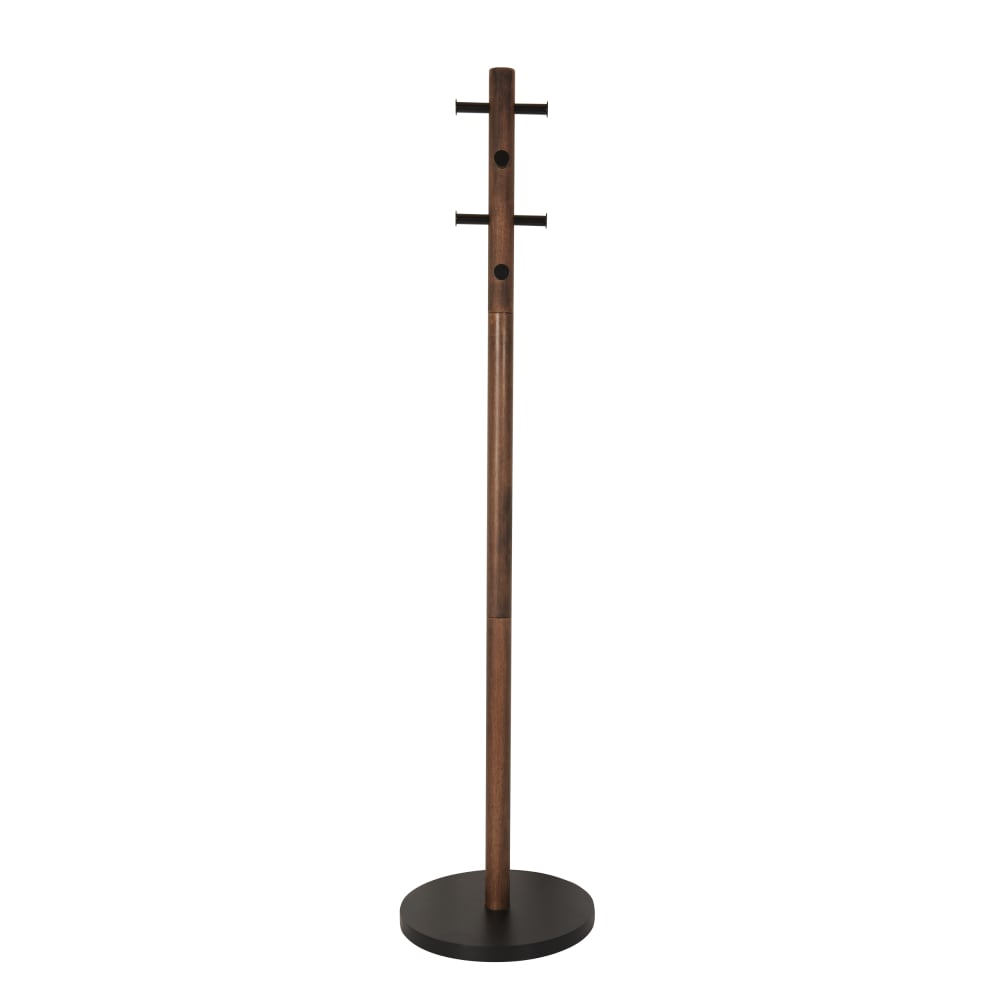Portemanteau sur pied en bois noyer à 8 crochets 165cm — vue 4