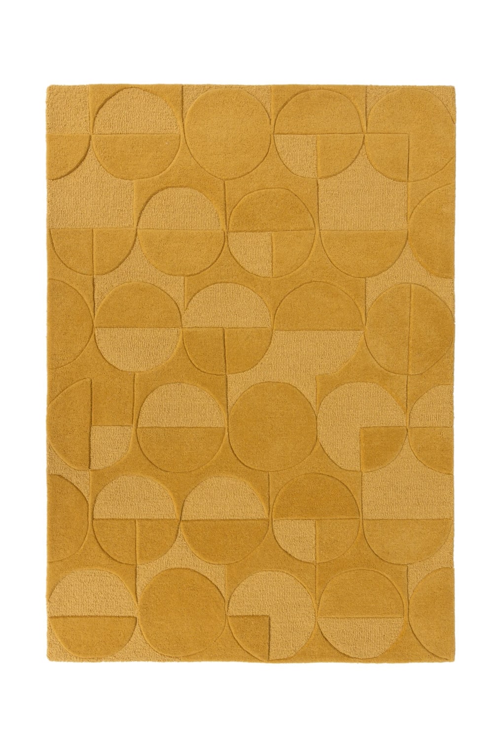 Tapis en laine ocre 160x230cm