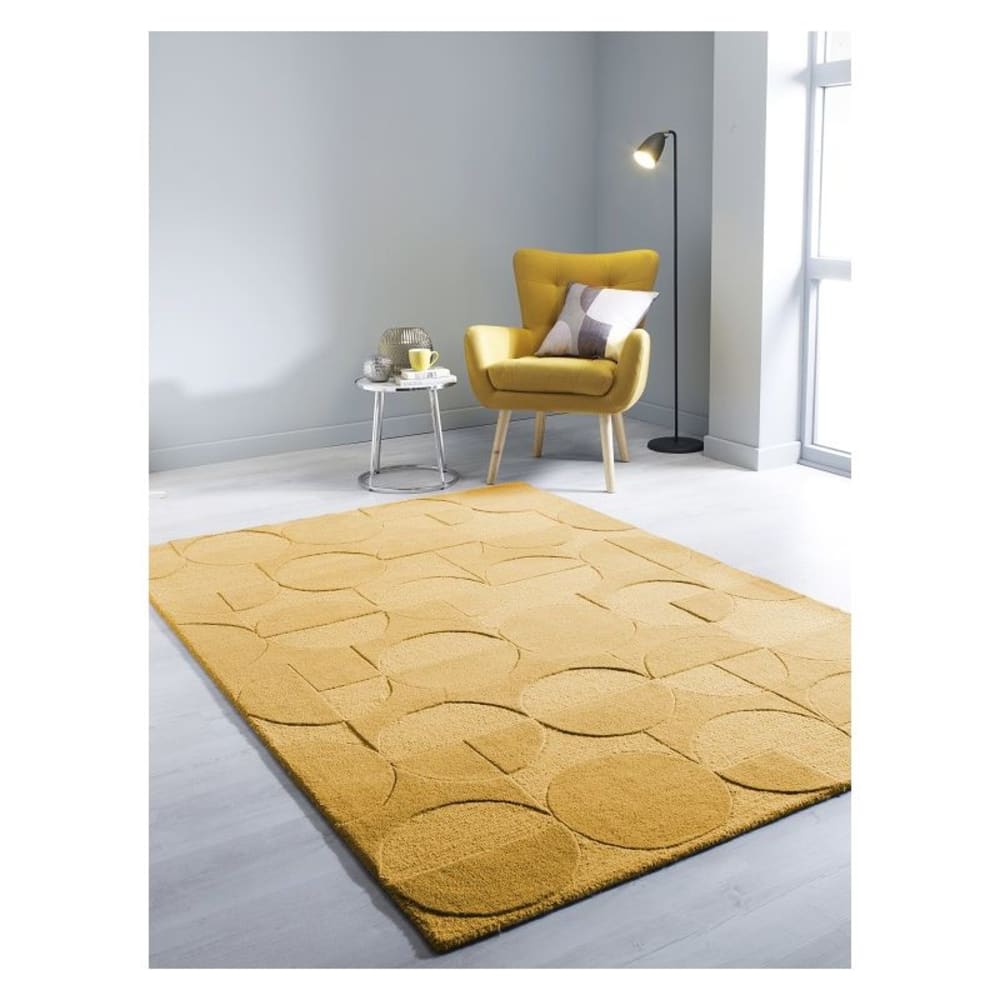 Tapis en laine ocre 200x290cm - Maisons du Monde