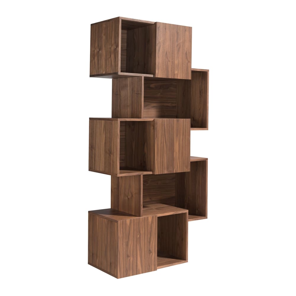 Etagère en bois de noyer avec portes