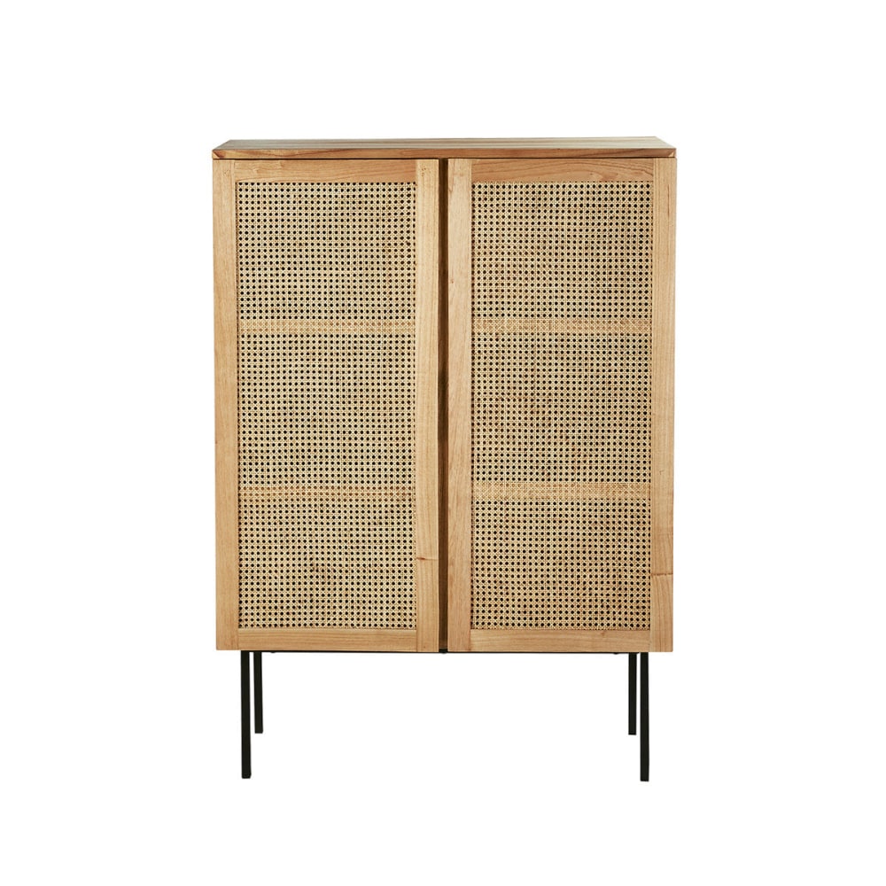 Armoire en mindi massif et cannage - Maisons du Monde