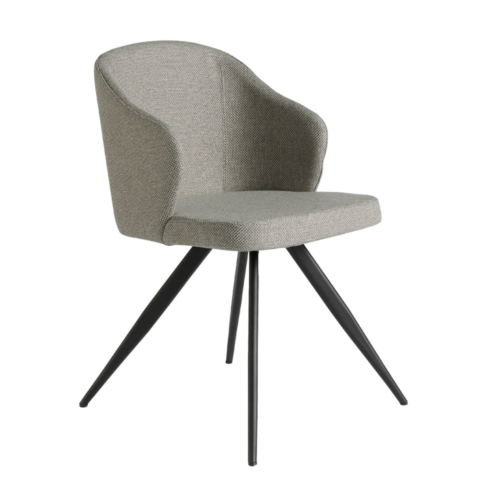 Chaise en tissu gris