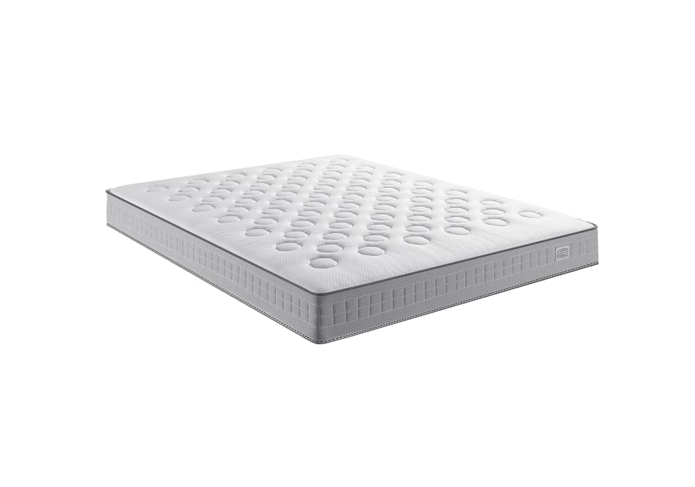 Ens 140x200 matelas H23 ressort ensachés, ferme, sommier