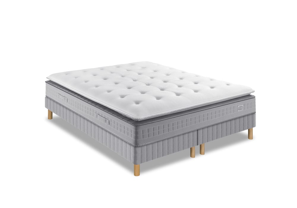Ens extension 180x200 matelas h29 hybride, ferme, 2 sommiers - Maisons du Monde