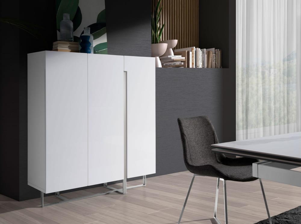 Weißes Sideboard mit Stahlbeinen - Maisons Du Monde