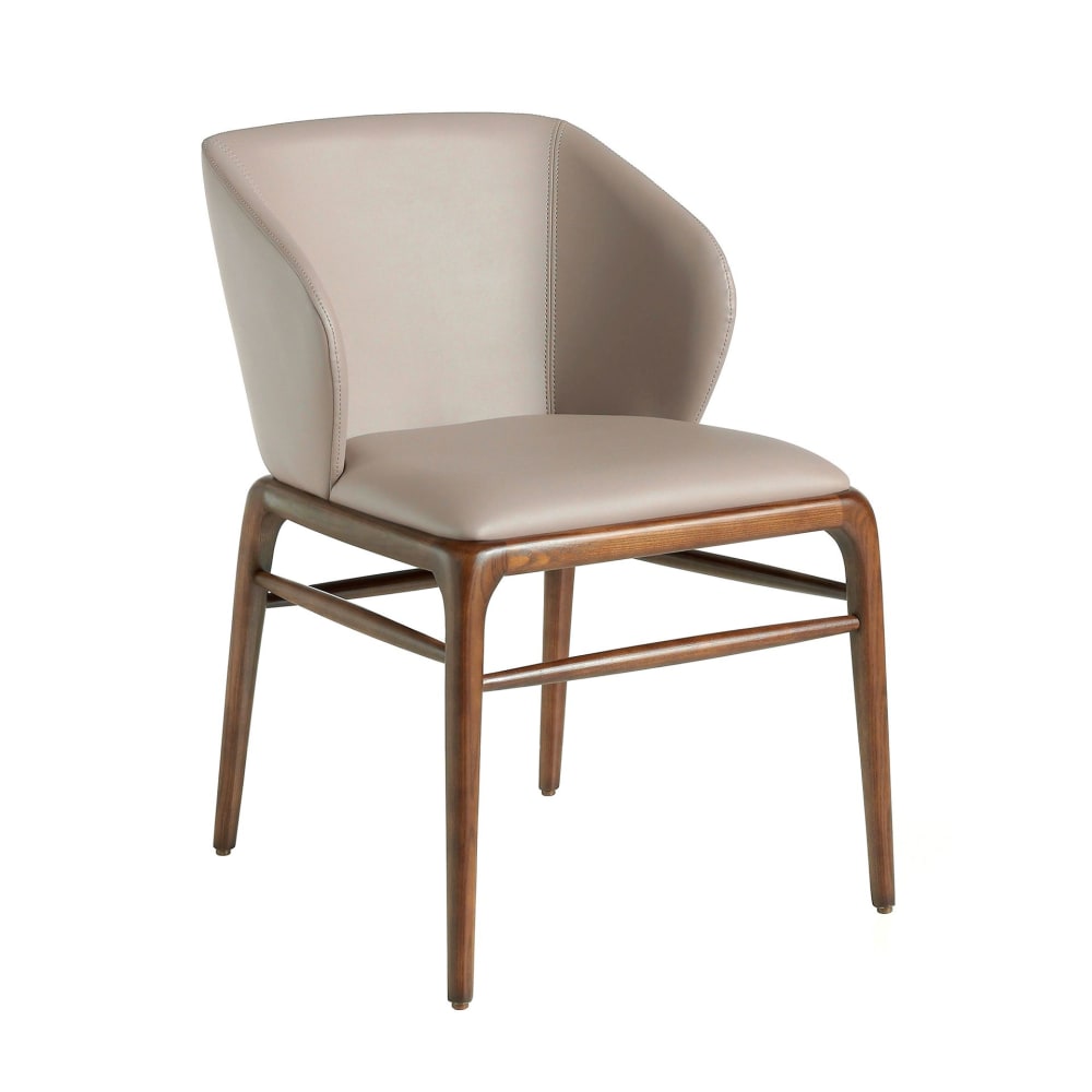 Angel Cerda Ökolederstuhl Nerz dunkel style modern Taupe Öko-Tex Zertifikat Pvc - Polyvinlychlorid