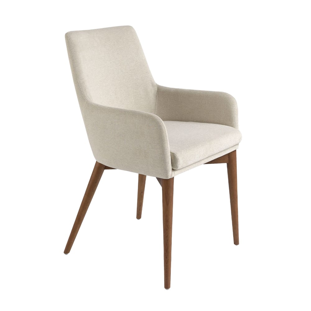 Chaise en tissu beige