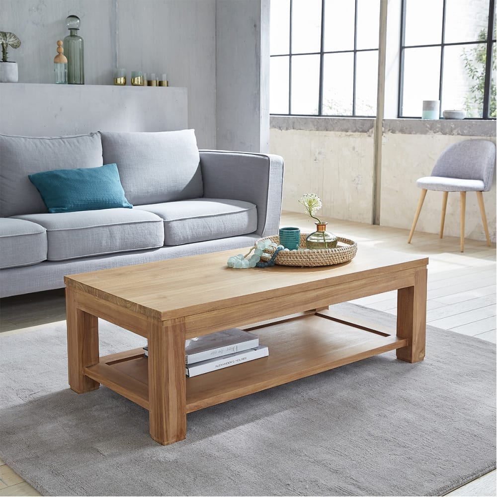 Table basse en teck massif