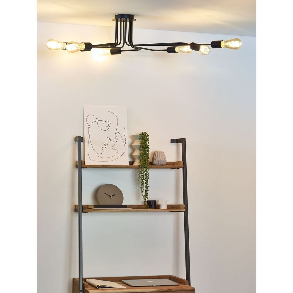Plafonnier en métal 8 lumières L150cm - Maisons du Monde