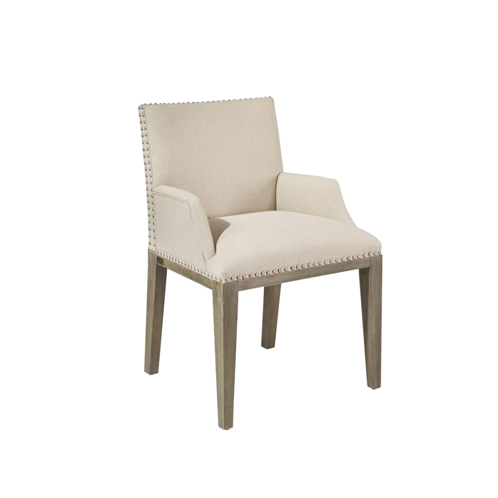 Robin des Bois Zeitgenössischer Tischsessel aus Massivholz und Leinen Schnur style industrial Beige