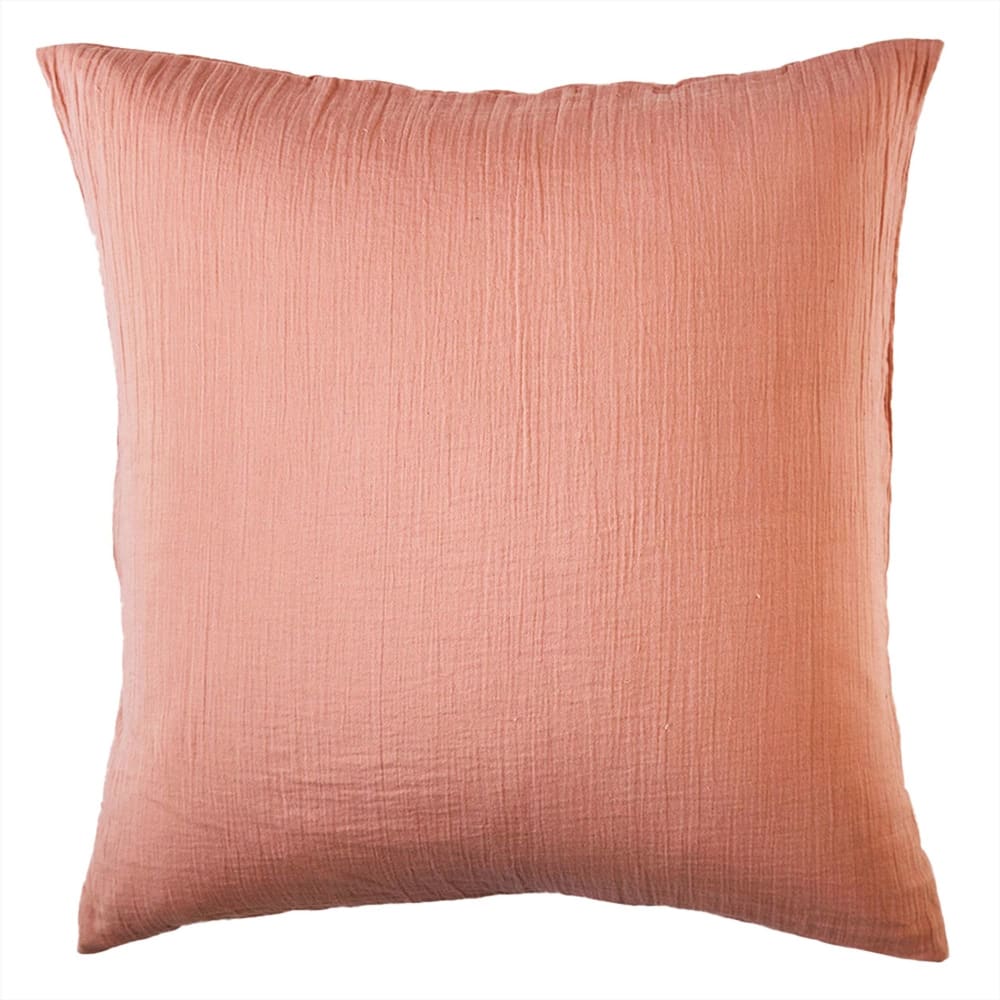 Taie sac en coton rose poudré 65x65cm — vue 4