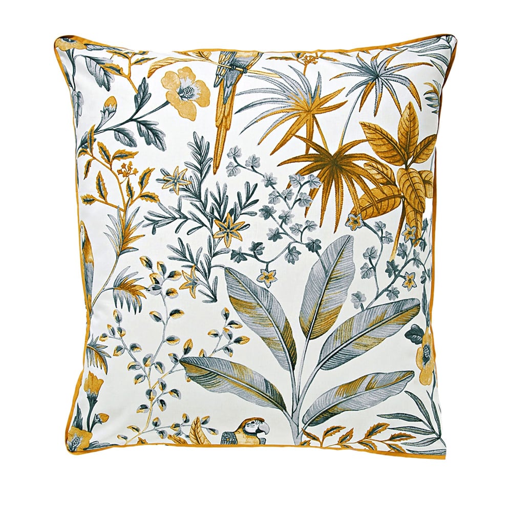 Taie sac en coton marron 63x63cm