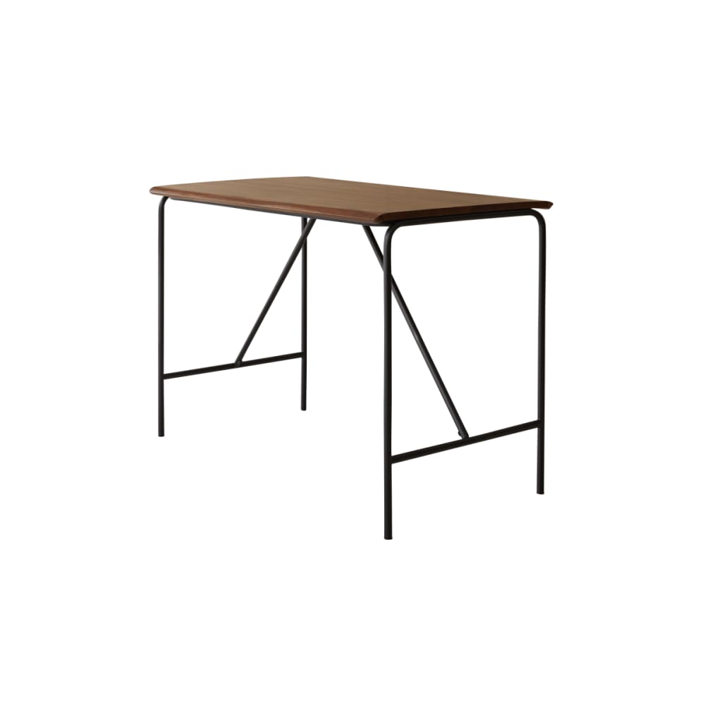 Tikamoon Hoher Tisch aus massivem Palisander und Metall 4 Pers. style industrial Braun Holz