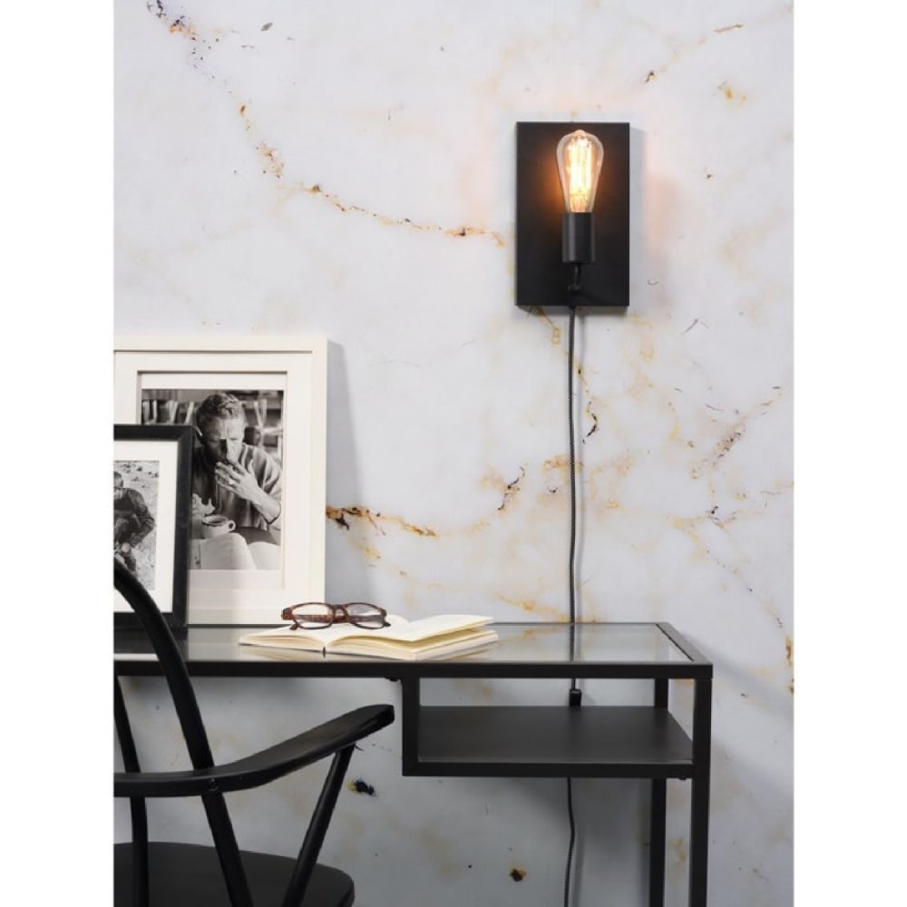 Applique murale en métal noir H25cm — vue 3