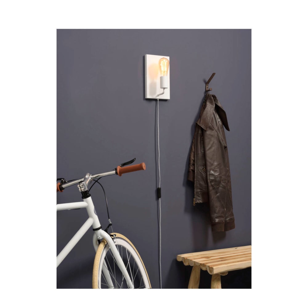 Applique murale en métal blanc H25cm — vue 3
