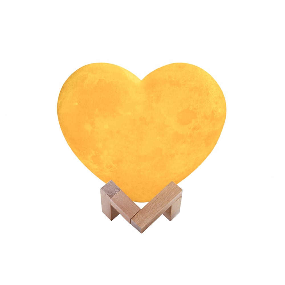 Lampe à poser en forme de cœur