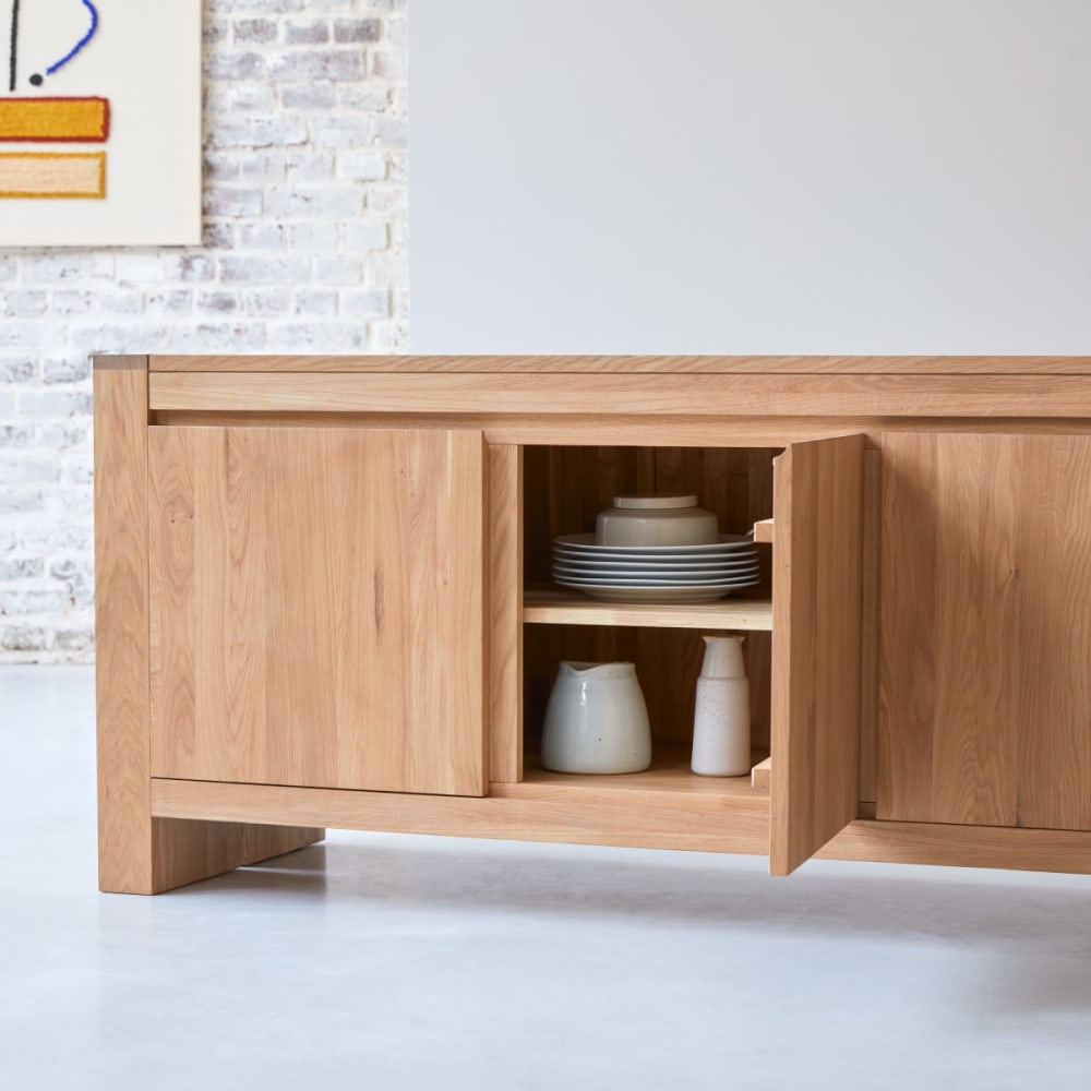 Buffet aus massivem Eichenholz 210 cm - Maisons Du Monde