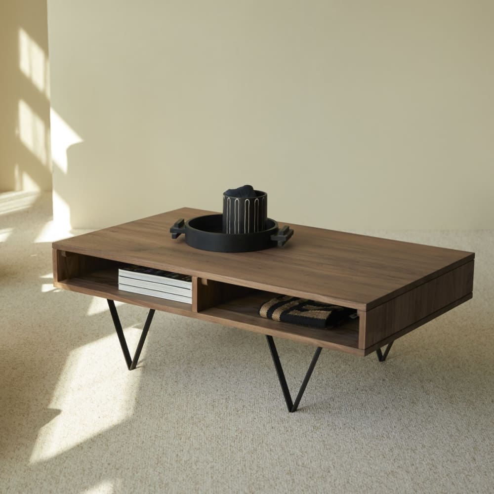 Couchtisch aus massivem Nussbaum - Maisons Du Monde