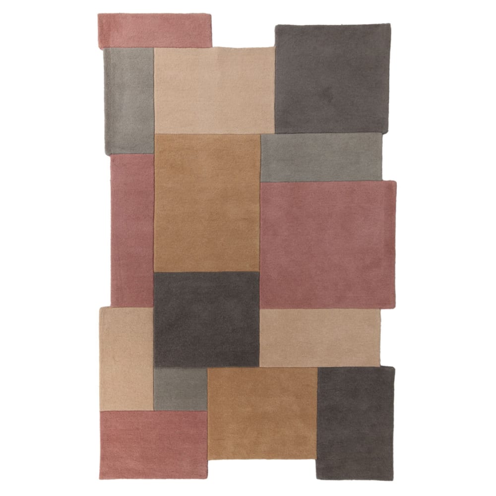 Tapis en laine couleurs pastels 120x180cm
