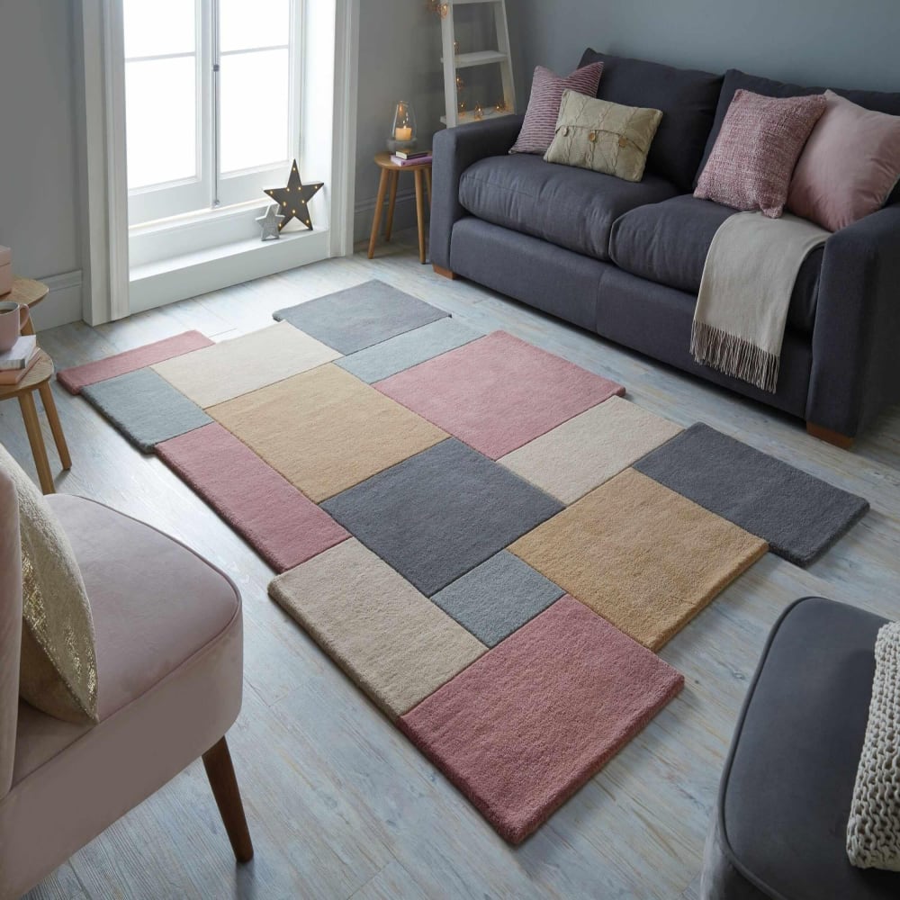 Tapis en laine couleurs pastels 200x290cm — vue 3