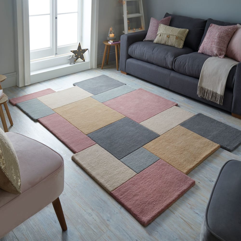 Tapis en laine couleurs pastels 150x240cm — vue 3