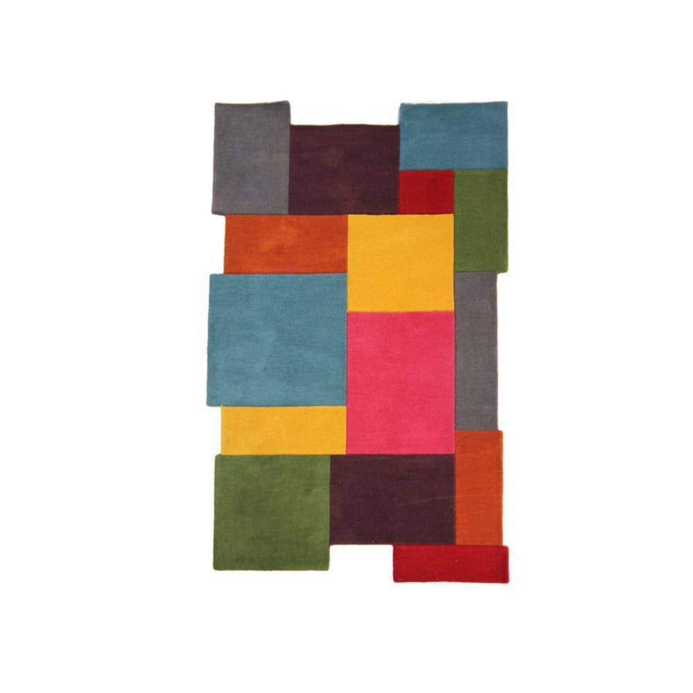 Tapis en laine multicolore 200x290cm